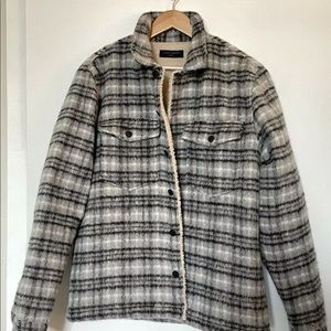 AllSaints Mens Anvik Jacket - Size Medium Sherpa Lined NWT